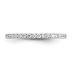 14k White Gold 1/4 carat Diamond Complete Wedding Band