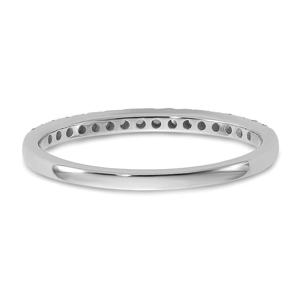 14k White Gold 1/4 carat Diamond Complete Wedding Band