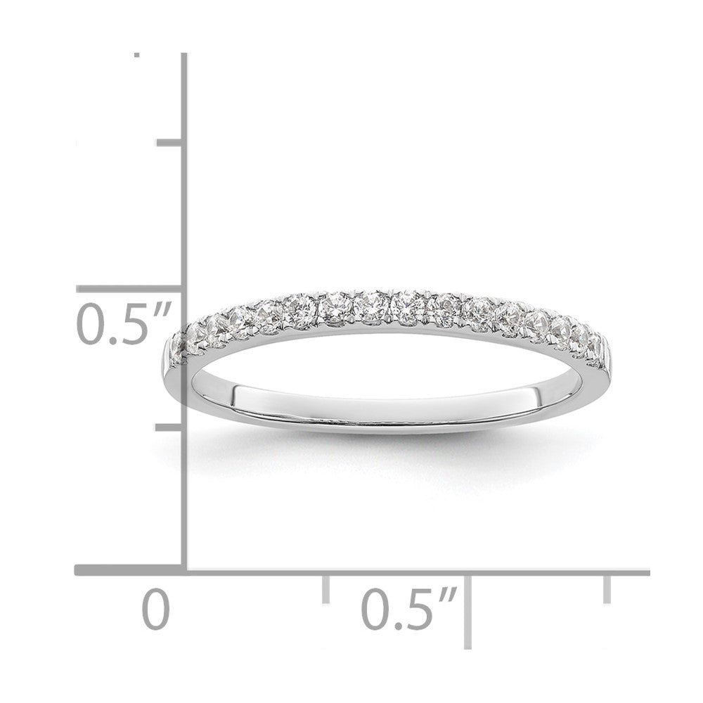 14k White Gold 1/4 carat Diamond Complete Wedding Band