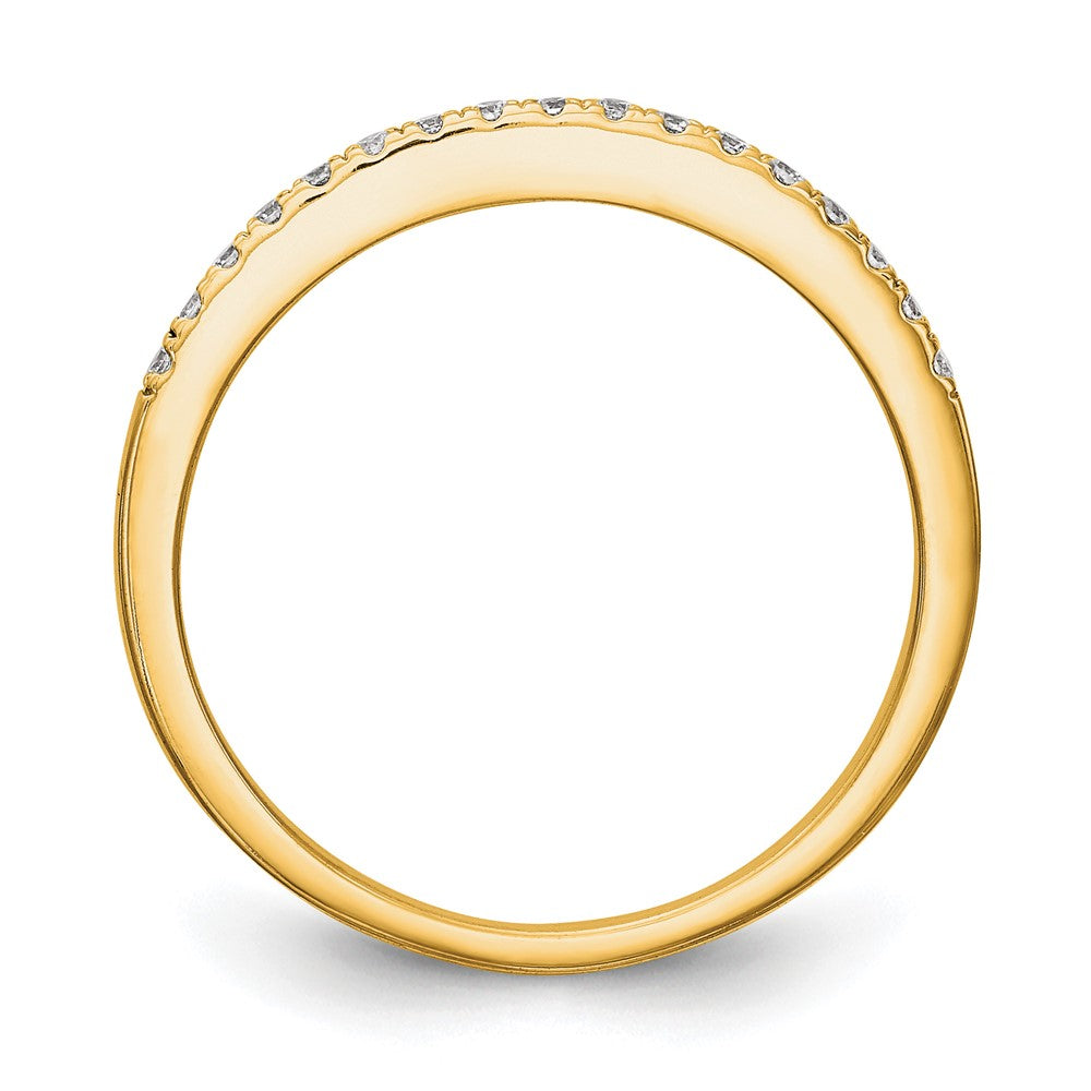 14k 1/4 carat Lab Grown Diamond VS/SI+ G+ Complete Wedding Band