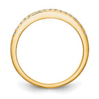14k Yellow Gold 1/4 carat Diamond Complete Wedding Band