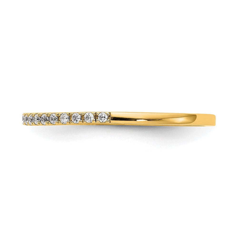 14k Yellow Gold 1/4 carat Diamond Complete Wedding Band