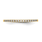 14k Yellow Gold 1/4 carat Diamond Complete Wedding Band