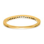 14k Yellow Gold 1/4 carat Diamond Complete Wedding Band