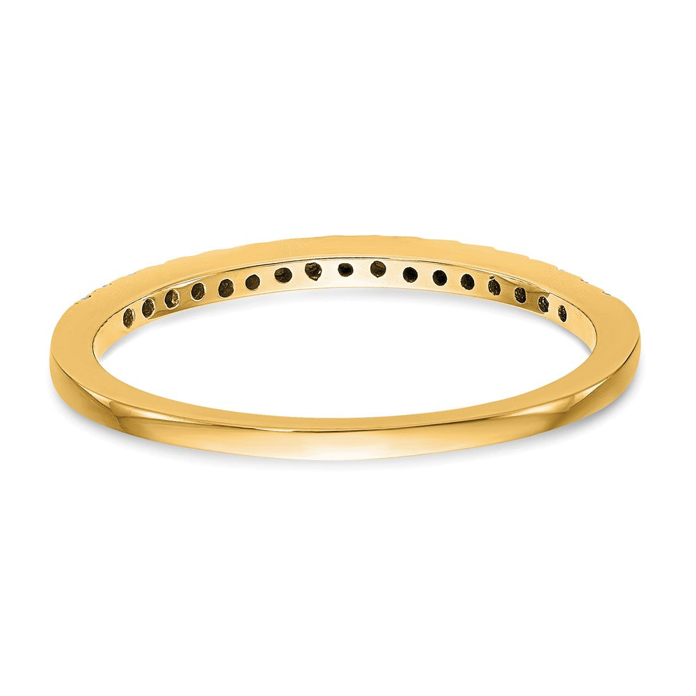 14k Yellow Gold 1/4 carat Diamond Complete Wedding Band