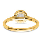 14k 3/4 carat Lab Grown Diamond VS/SI+ G+ Complete Halo Engagement Ring