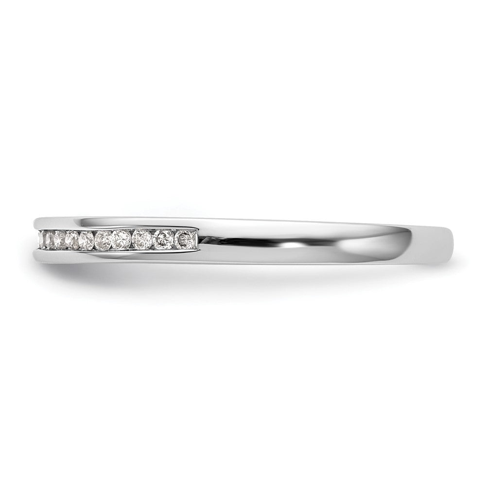 14k White Gold Diamond Wedding Band