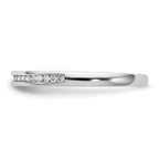14k White Gold Diamond Wedding Band