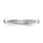 14k White Gold Diamond Wedding Band