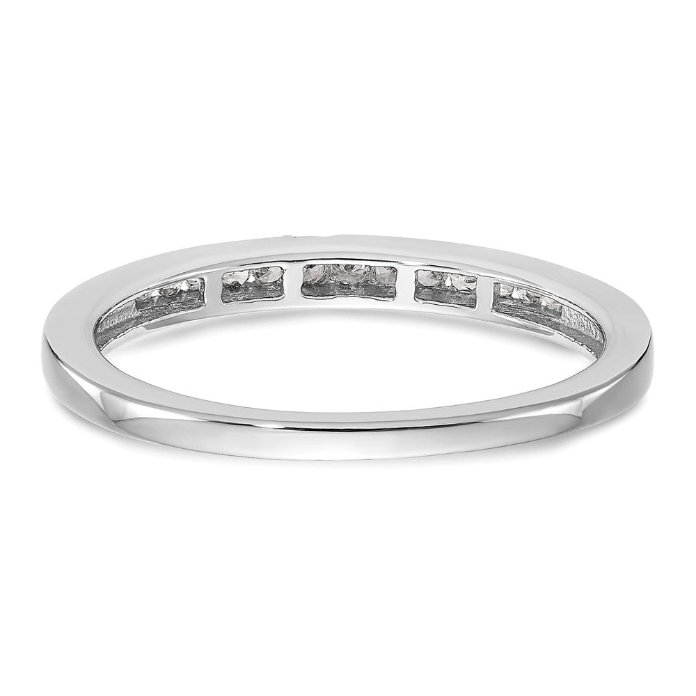 14k White Gold Diamond Wedding Band