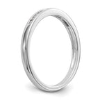 14k White Gold Diamond Wedding Band
