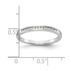 14k White Gold Diamond Wedding Band