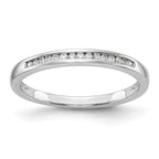 14k White Gold Diamond Wedding Band