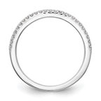 14k White Gold 1/4 carat Diamond Set of 2 Complete Wedding Bands