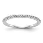 14k White Gold 1/4 carat Diamond Set of 2 Complete Wedding Bands