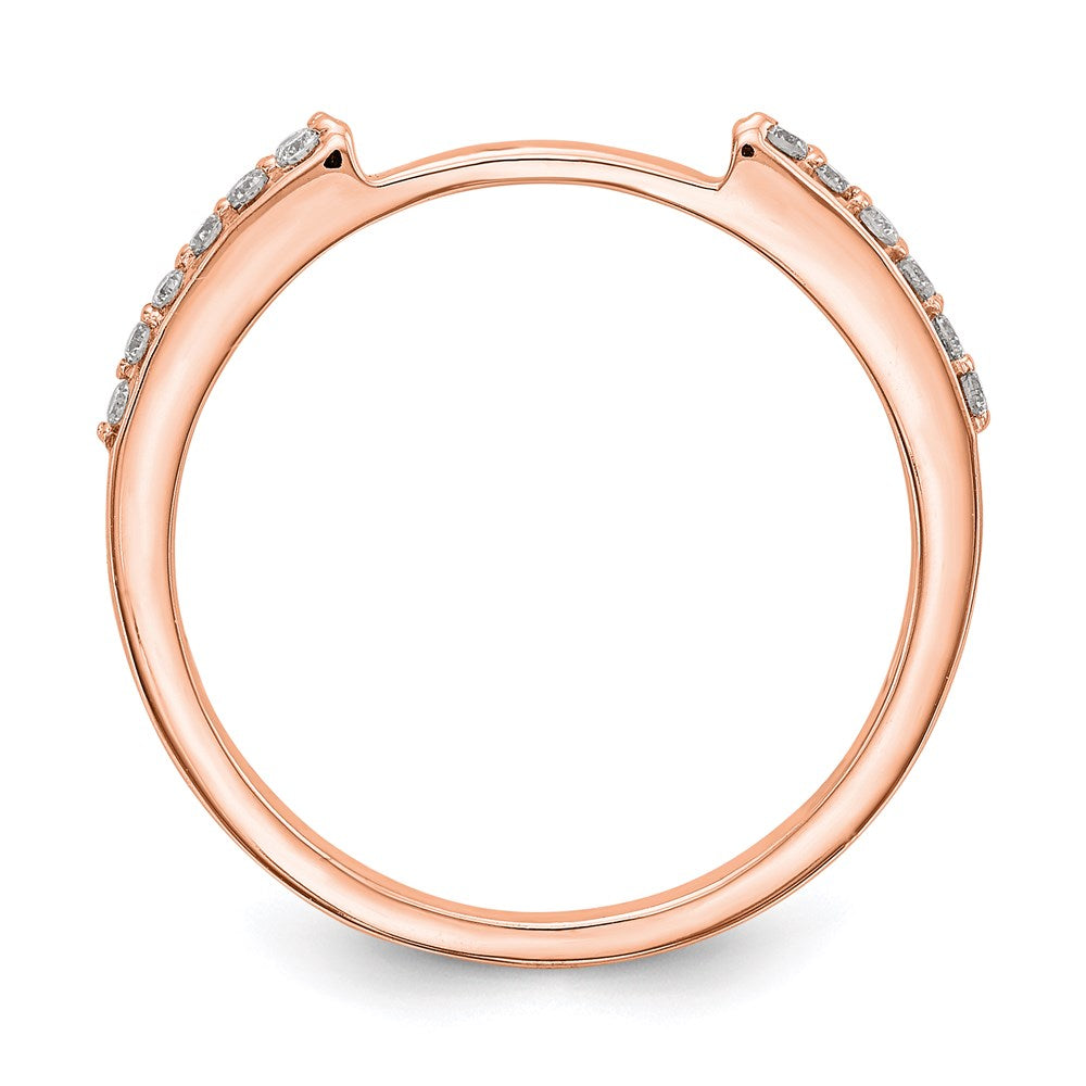 10k Rose Gold Diamond Set of 2 Wedding Bands