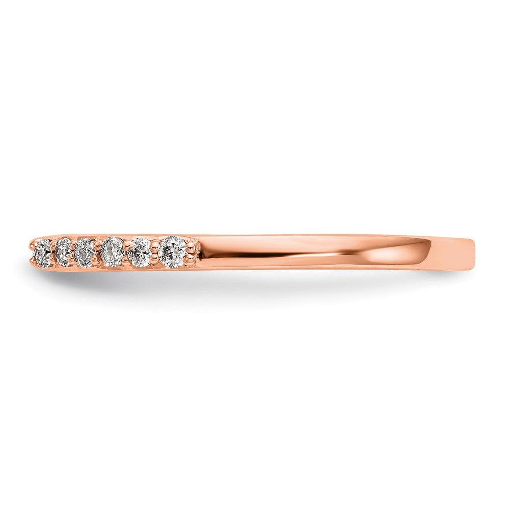 10k Rose Gold Diamond Set of 2 Wedding Bands
