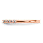 10k Rose Gold Diamond Set of 2 Wedding Bands