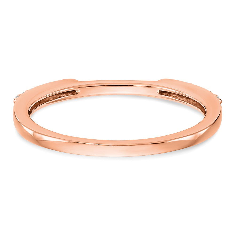 10k Rose Gold Diamond Set of 2 Wedding Bands