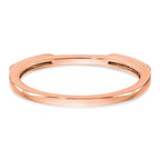 10k Rose Gold Diamond Set of 2 Wedding Bands