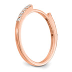 10k Rose Gold Diamond Set of 2 Wedding Bands