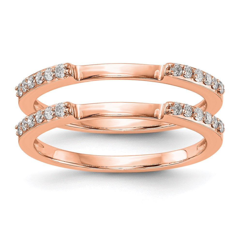 10k Rose Gold Diamond Set of 2 Wedding Bands