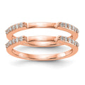 10k Rose Gold Diamond Set of 2 Wedding Bands