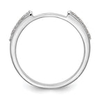 14k White Gold 1/4 carat Diamond Set of 2 Complete Wedding Bands