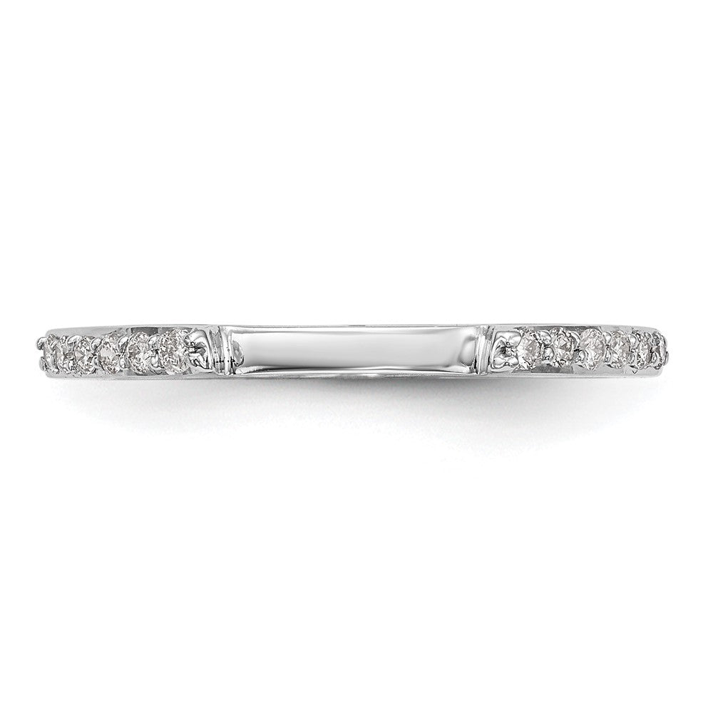 14k White Gold 1/4 carat Diamond Set of 2 Complete Wedding Bands