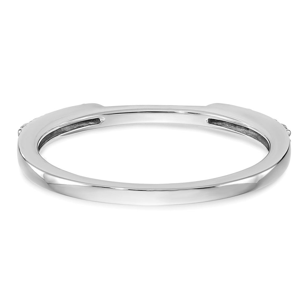 14k White Gold 1/4 carat Diamond Set of 2 Complete Wedding Bands
