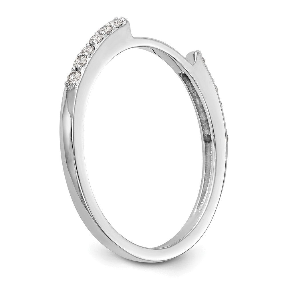 14k White Gold 1/4 carat Diamond Set of 2 Complete Wedding Bands