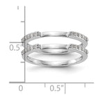 14k White Gold 1/4 carat Diamond Set of 2 Complete Wedding Bands