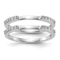 14k White Gold 1/4 carat Diamond Set of 2 Complete Wedding Bands