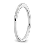 14k White Gold 1/10 carat Diamond Complete Wedding Band