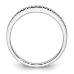 14k White Gold 1/10 carat Diamond Complete Wedding Band