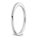 14k White Gold 1/10 carat Diamond Complete Wedding Band