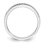 14k White Gold 1/5 carat Diamond Complete Wedding Band