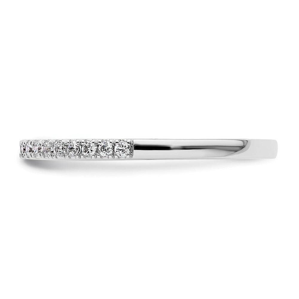 14k White Gold 1/5 carat Diamond Complete Wedding Band