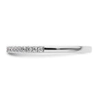 14k White Gold 1/5 carat Diamond Complete Wedding Band