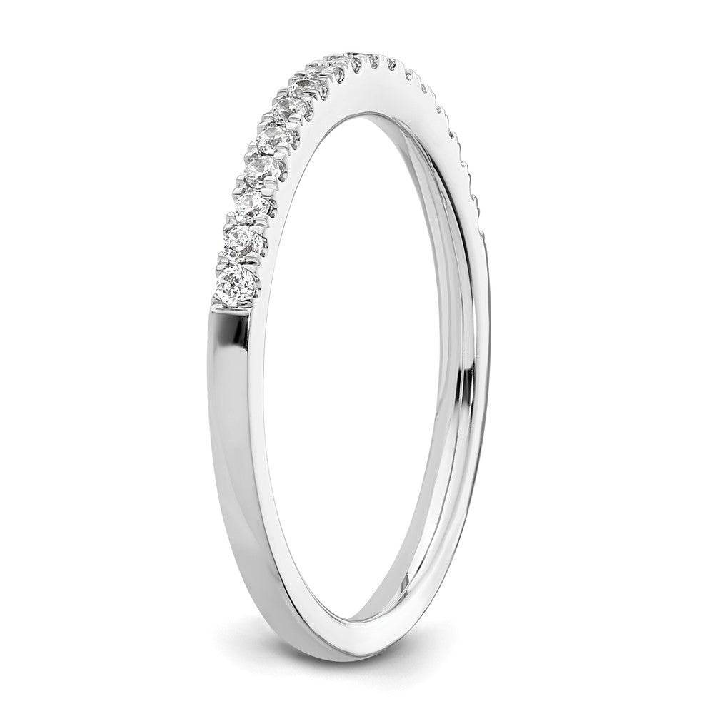 14k White Gold 1/5 carat Diamond Complete Wedding Band