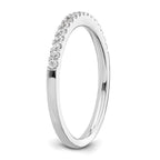 14k White Gold 1/5 carat Diamond Complete Wedding Band