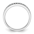 14k White Gold 1/4 carat Diamond Complete Wedding Band