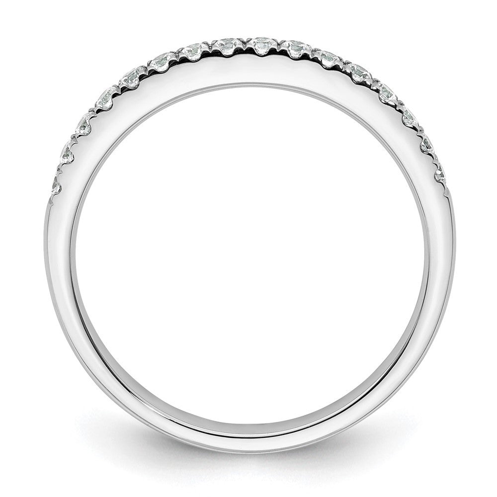 14k White Gold 1/4 carat Diamond Complete Wedding Band