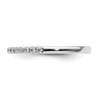 14k White Gold 1/4 carat Diamond Complete Wedding Band