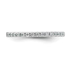 14k White Gold 1/4 carat Diamond Complete Wedding Band