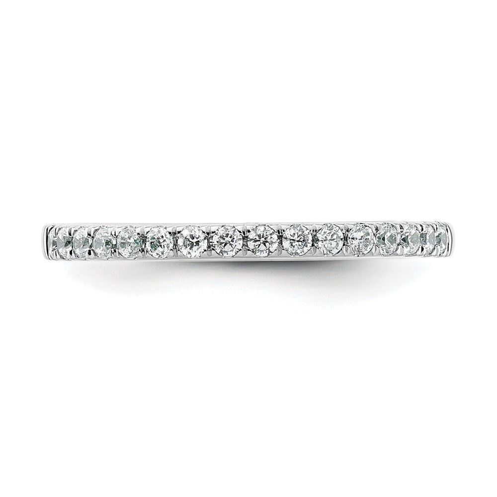 14k White Gold 1/4 carat Diamond Complete Wedding Band