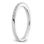 14k White Gold 1/4 carat Diamond Complete Wedding Band