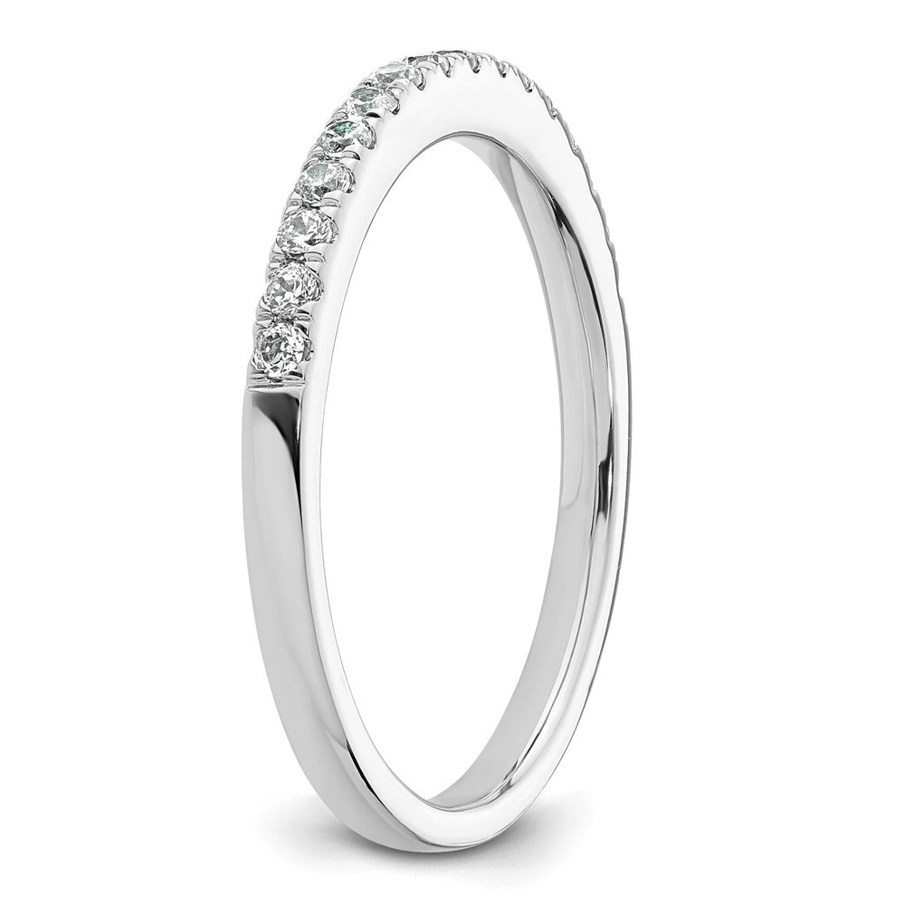 14k White Gold 1/4 carat Diamond Complete Wedding Band