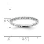 14k White Gold 1/4 carat Diamond Complete Wedding Band