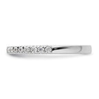 14k White Gold 1/3 carat Diamond Complete Wedding Band
